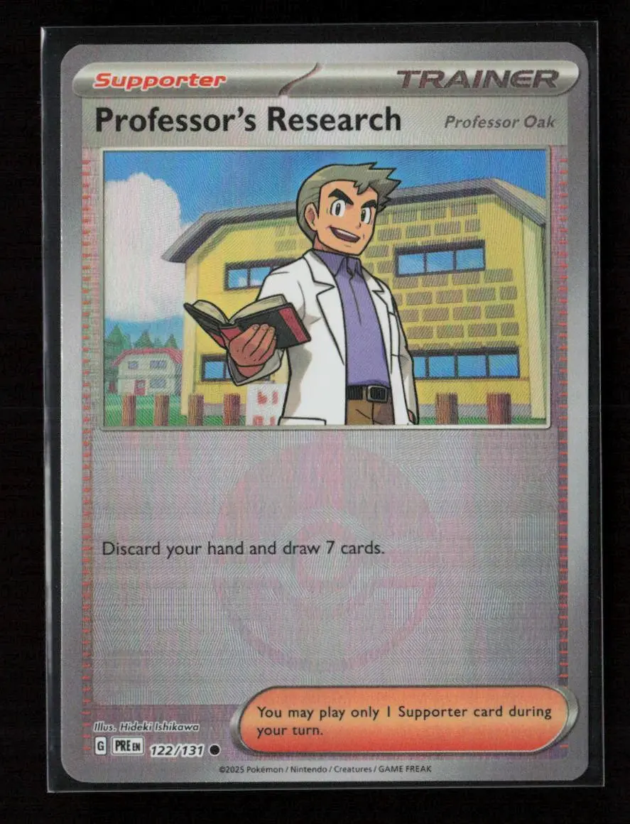 Professor's Research [Professor Oak] (Poke Ball Pattern) Common Sv: Prismatic Evolutions 122/131 Nm 1