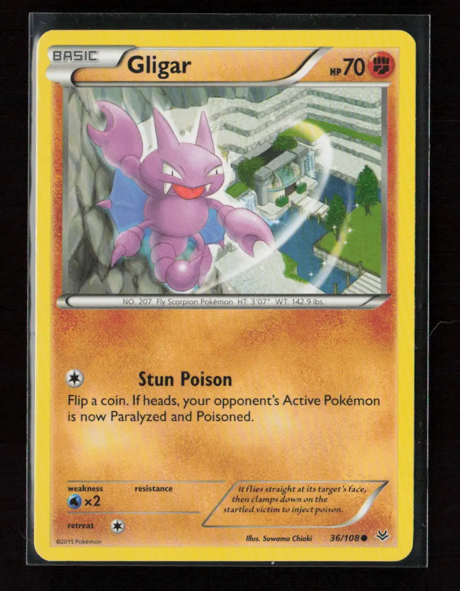 Gligar Common Xy - Roaring Skies 36/108 Lp 1
