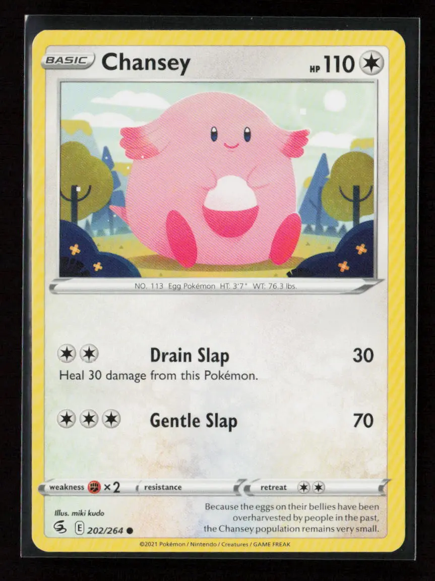 Chansey Common Swsh08: Fusion Strike 202/264 Lp 1