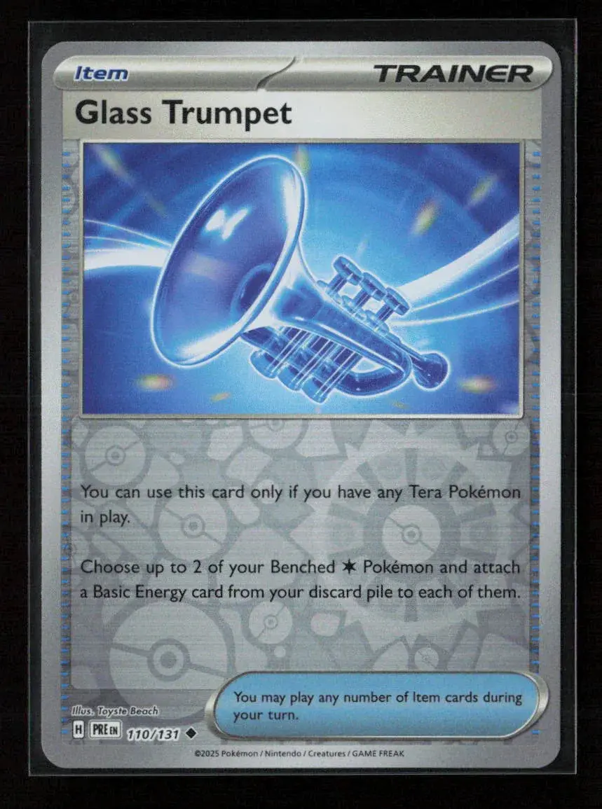 Glass Trumpet Uncommon Sv: Prismatic Evolutions 110/131 Nm 1