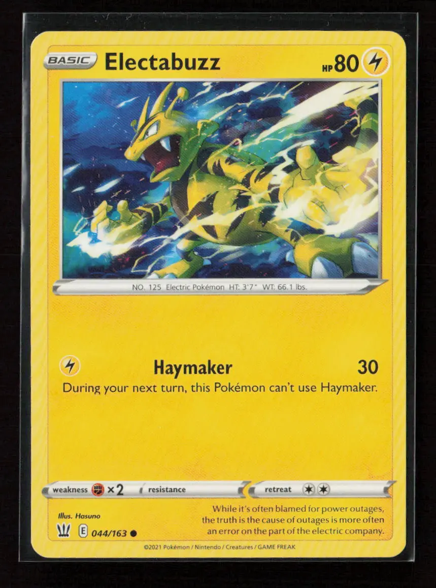 Electabuzz Common Swsh05: Battle Styles 044/163 Lp 1