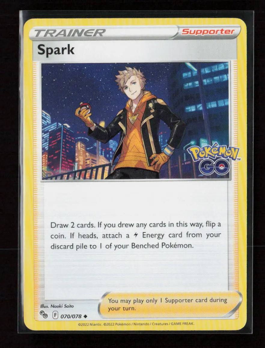 Spark Uncommon Pokemon Go 070/078 Nm 1