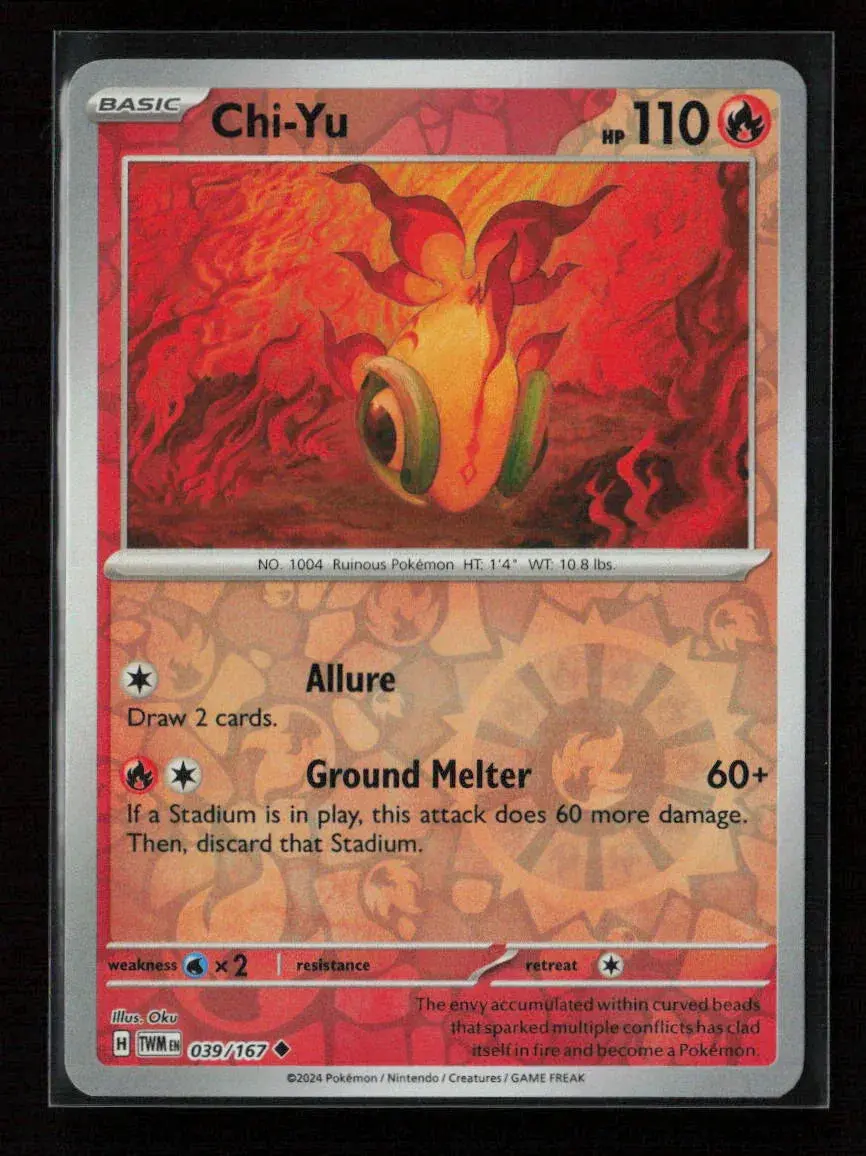 Chi-Yu Uncommon Sv06: Twilight Masquerade 039/167 Nm 1