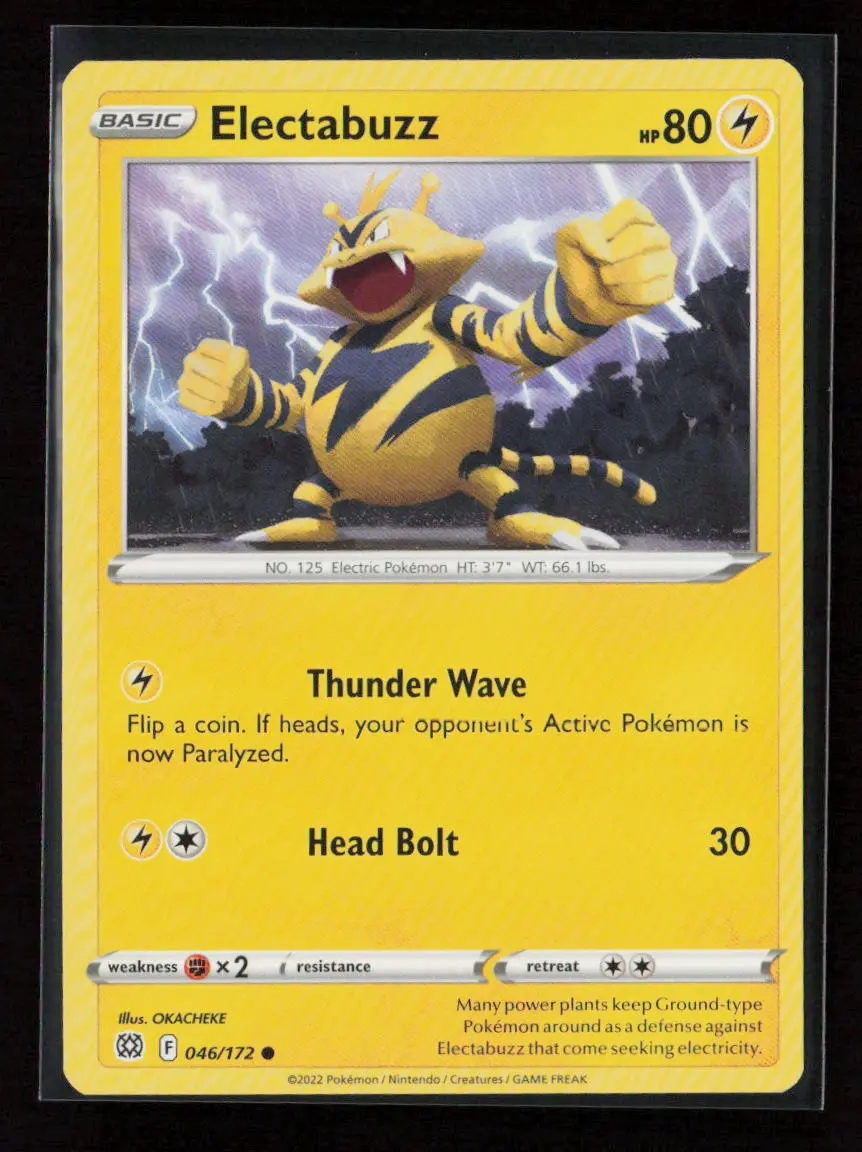 Electabuzz Common Swsh09: Brilliant Stars 046/172 Lp 1