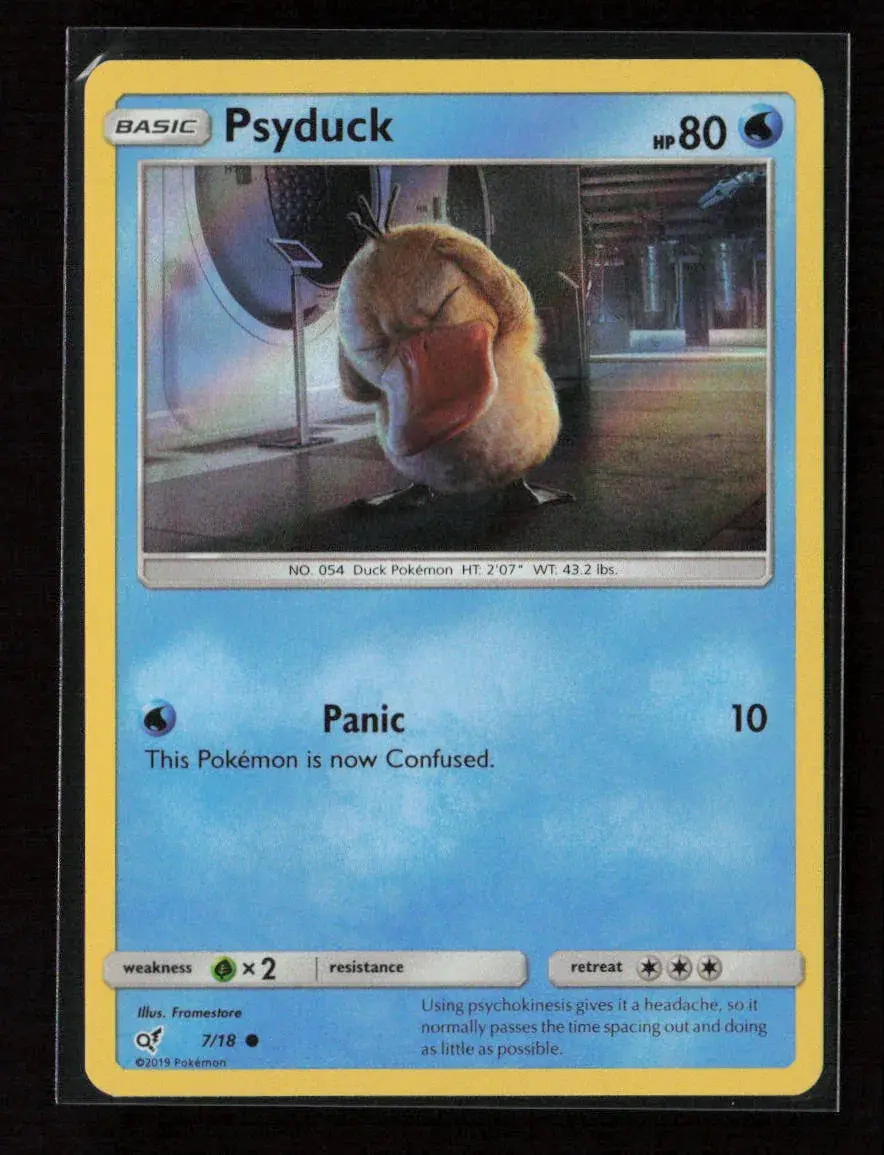 Psyduck (Holo Common) Common Detective Pikachu 7/18 Nm 1