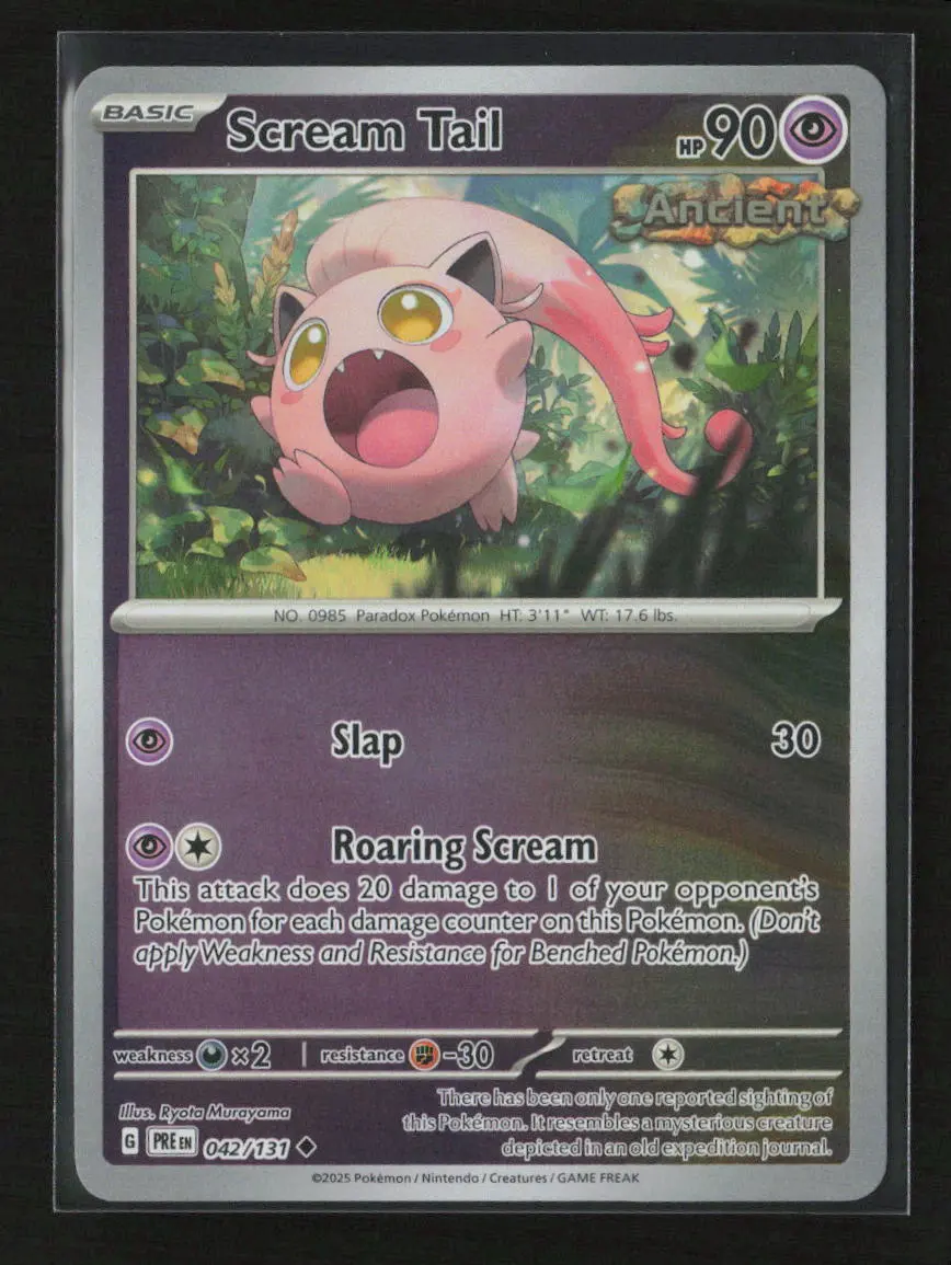 Scream Tail Uncommon Sv: Prismatic Evolutions 042/131 Nm 1
