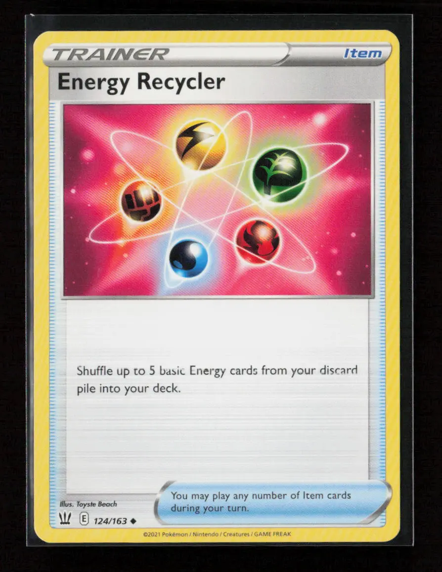 Energy Recycler -  (#32 Pikachu Stamped) Promo Battle Academy 2022 124/163 Lp 1