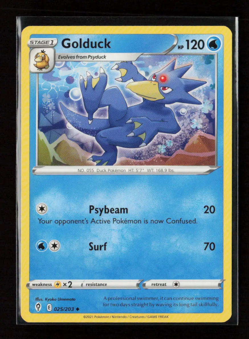 Golduck Uncommon Swsh07: Evolving Skies 025/203 Lp 1