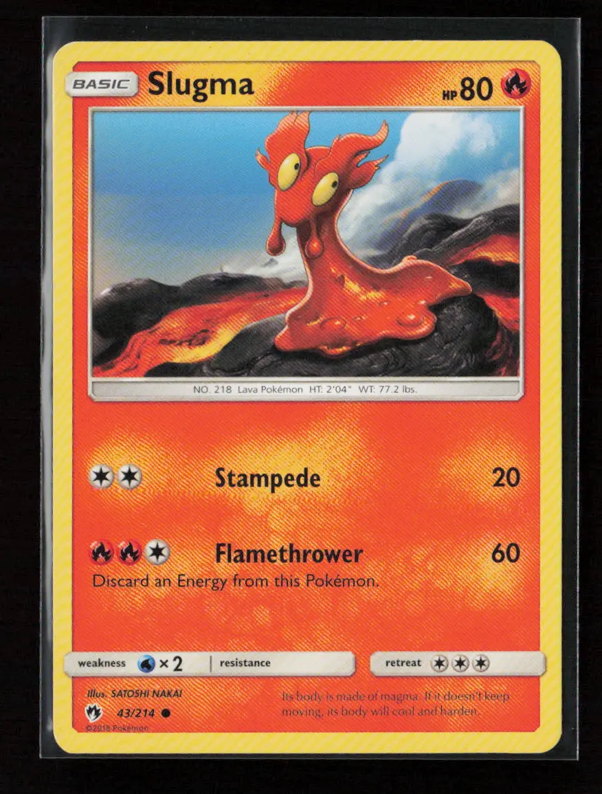 Slugma Common Sm - Lost Thunder 43/214 Lp 1