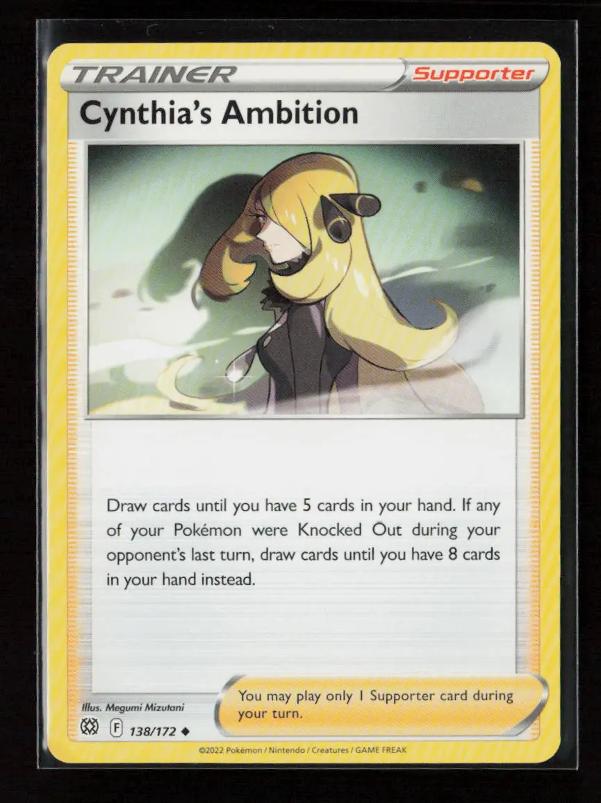 Cynthia's Ambition Uncommon Swsh09: Brilliant Stars 138/172 Nm 1