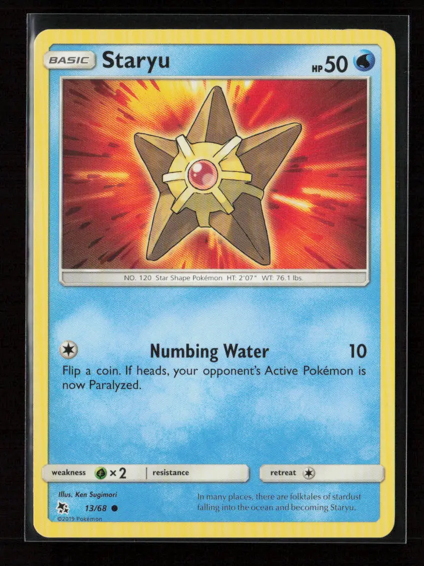 Staryu Common Hidden Fates 13/68 Nm 1