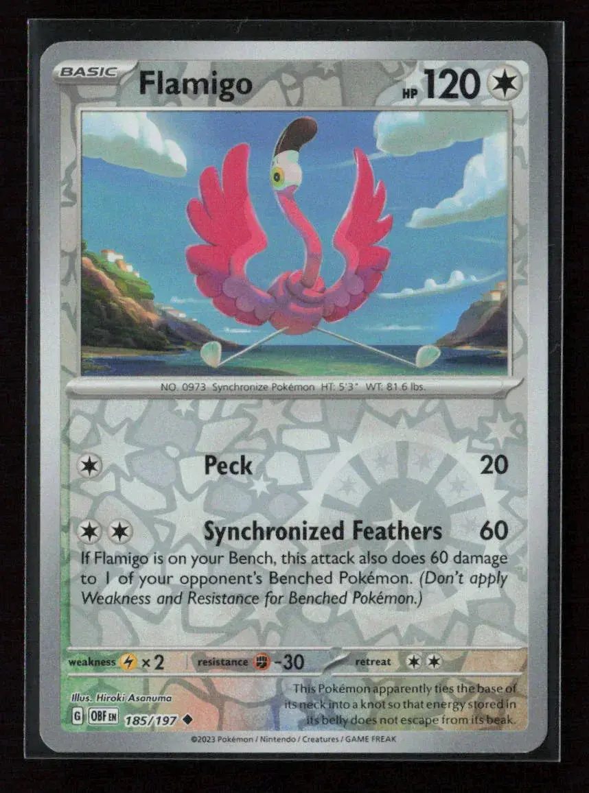 Flamigo Uncommon Sv03: Obsidian Flames 185/197 Nm 1