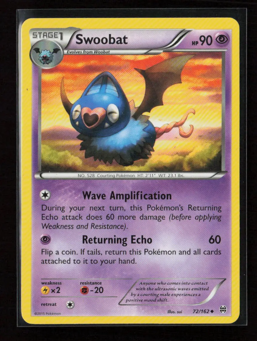 Swoobat Uncommon Xy - Breakthrough 72/162 Lp 1