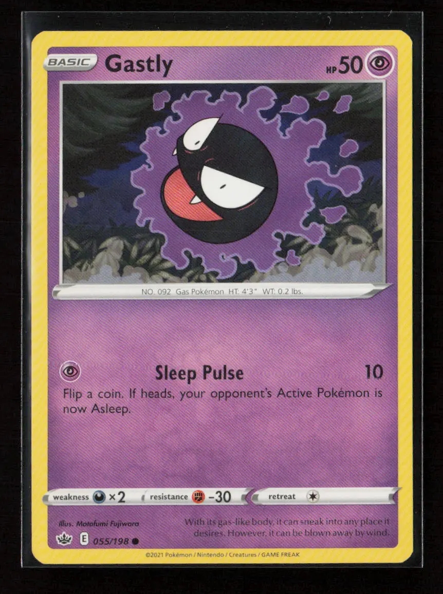 Gastly Common Swsh06: Chilling Reign 055/198 Lp 1