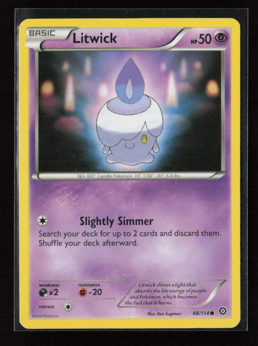 Litwick Common Xy - Steam Siege 48/114 Nm 1