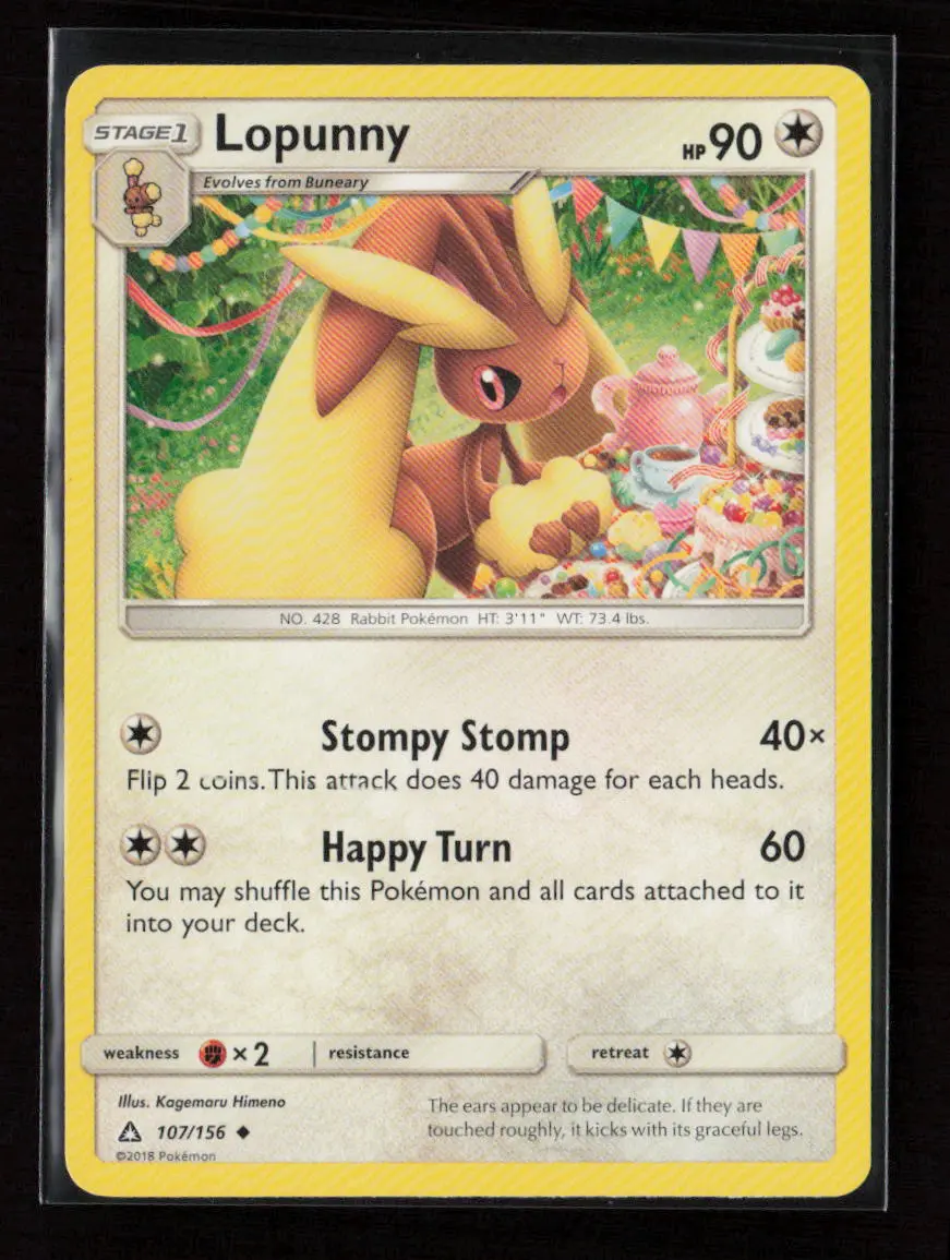 Lopunny Uncommon Sm - Ultra Prism 107/156 Lp 1
