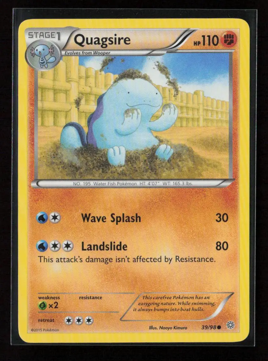 Quagsire Common Xy - Ancient Origins 39/98 Nm 1