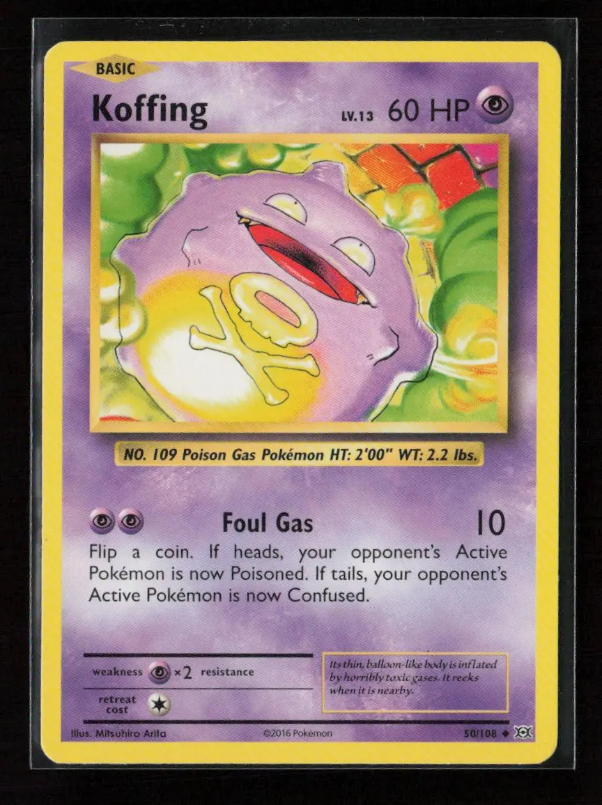 Koffing Uncommon Xy - Evolutions 50/108 Lp 1