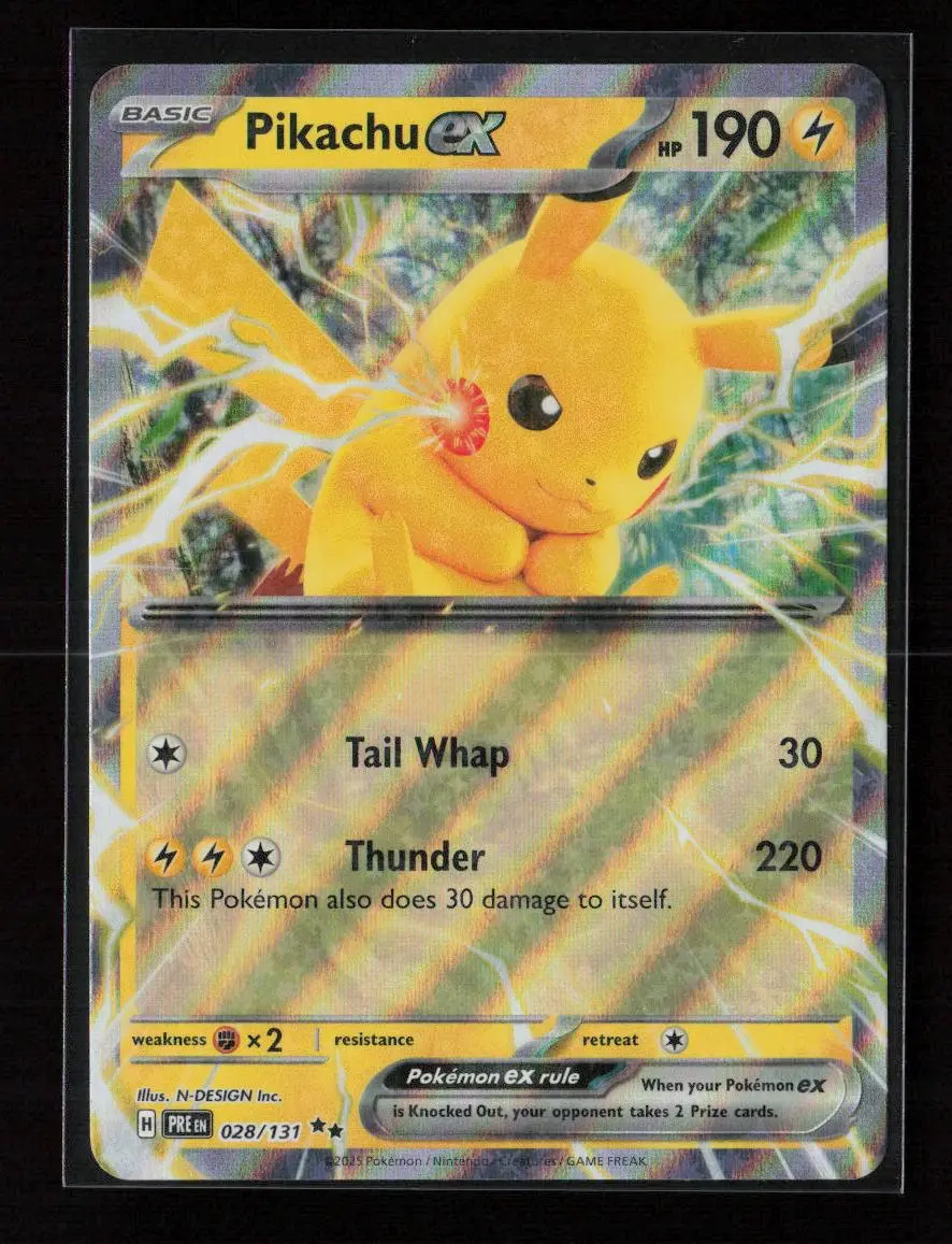 Pikachu Ex - Double Rare Sv: Prismatic Evolutions 028/131 Nm 1