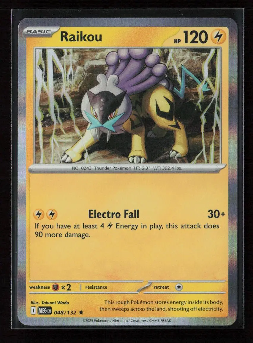 Raikou Rare Me01: Mega Evolution 048/132 Nm 1