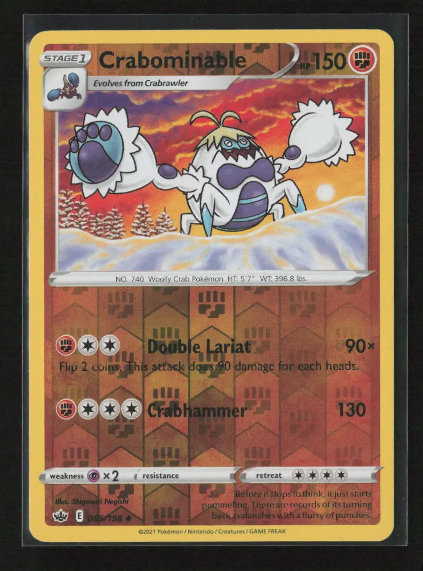 Crabominable Uncommon Swsh06: Chilling Reign 085/198 Nm 1