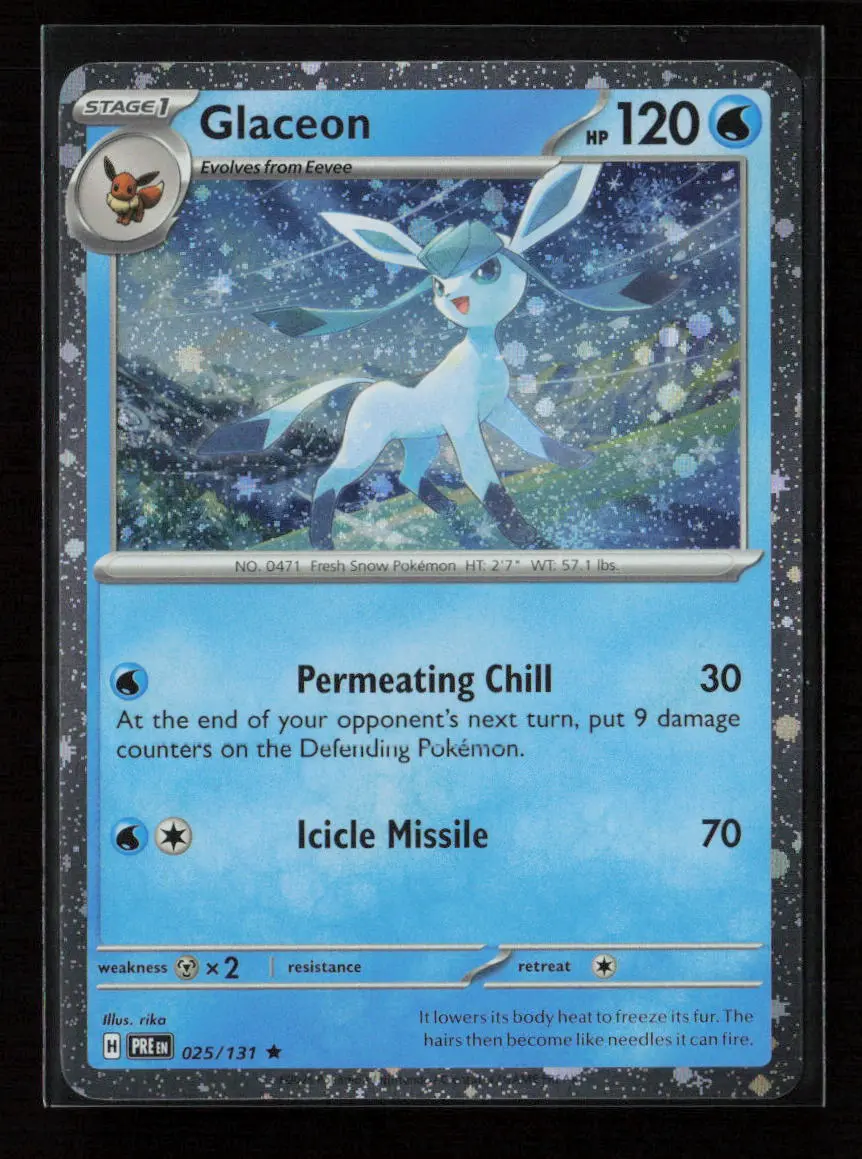 Glaceon - (Cosmos Holo) Rare Miscellaneous Cards & Products 025/131 Nm 1