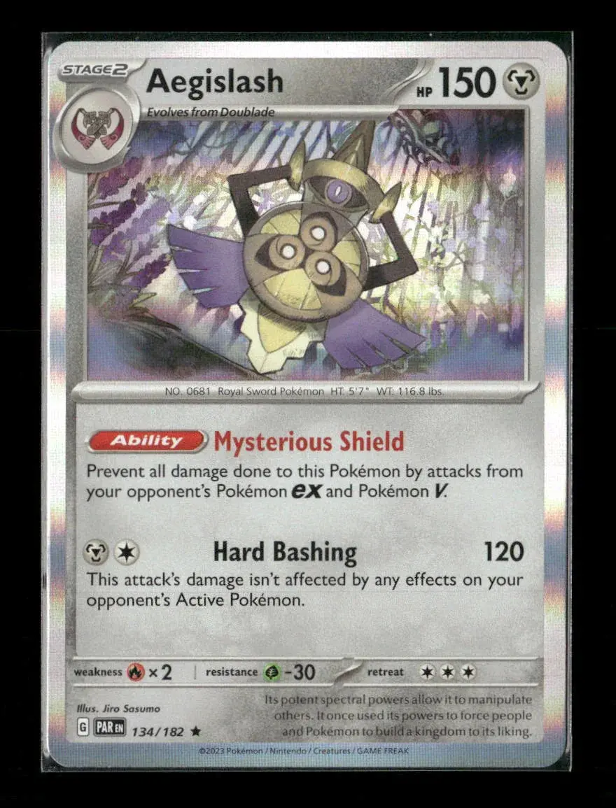 Aegislash - Rare Sv04: Paradox Rift 134/182 Lp 1