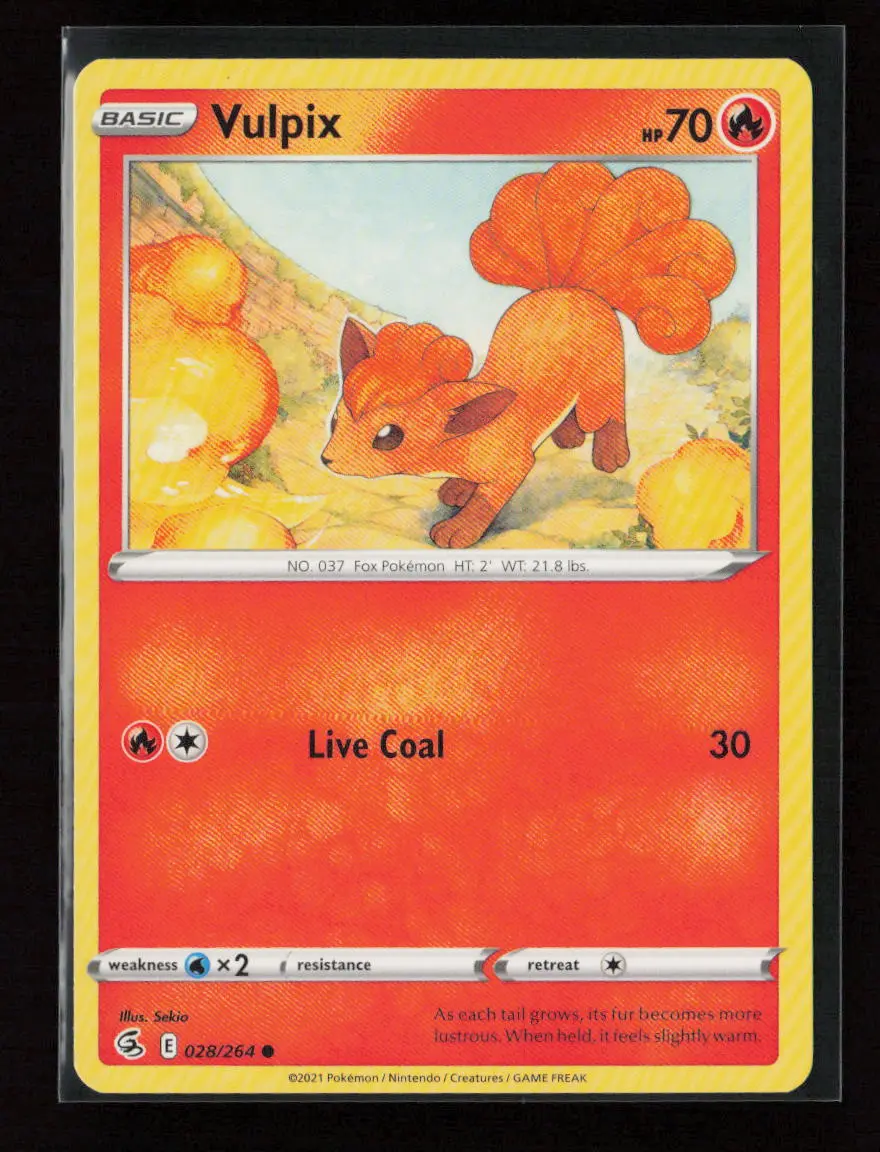 Vulpix (28) Common Swsh08: Fusion Strike 028/264 Lp 1