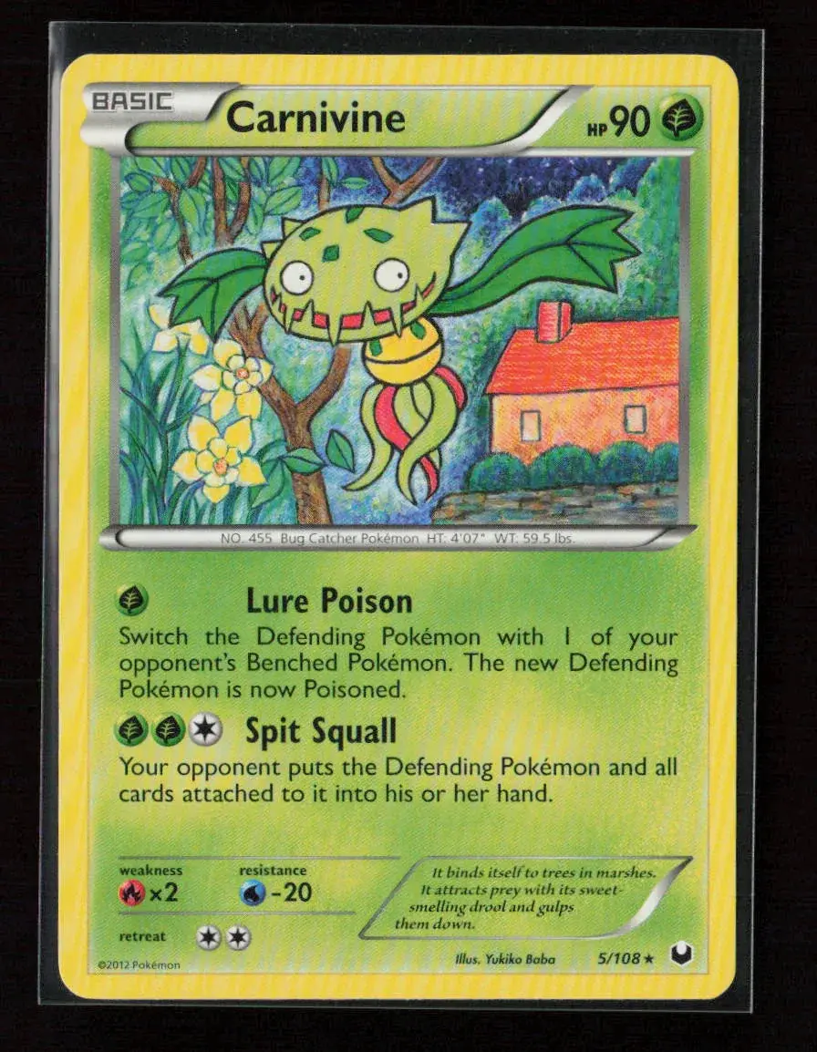 Carnivine Rare Dark Explorers 5/108 Lp 1