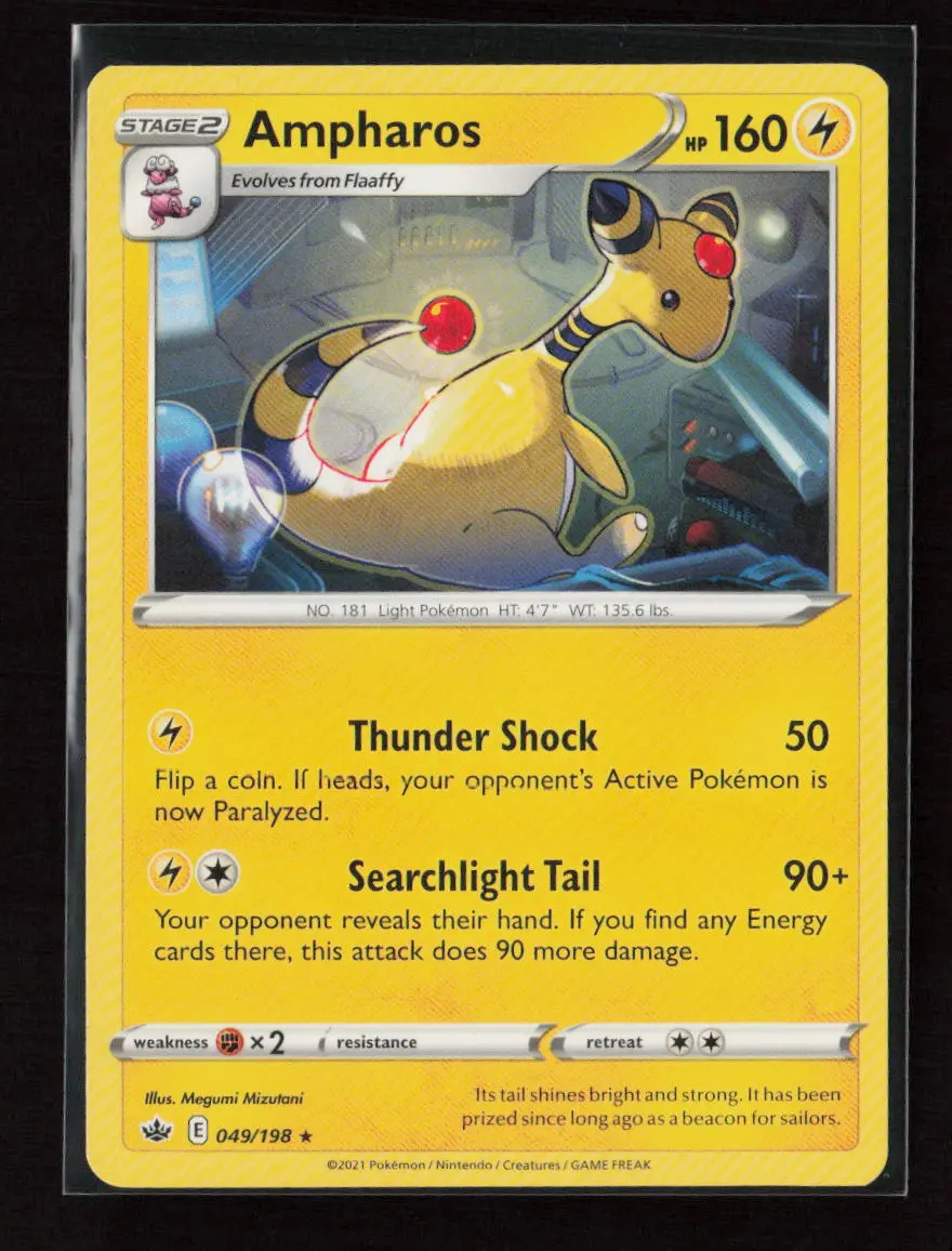 Ampharos Rare Swsh06: Chilling Reign 049/198 Lp 1