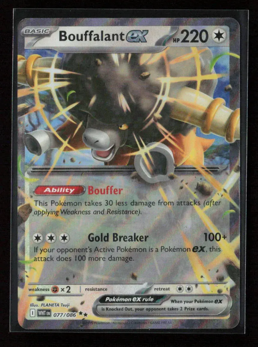 Bouffalant Ex Double Rare Sv: White Flare 077/086 Nm 1