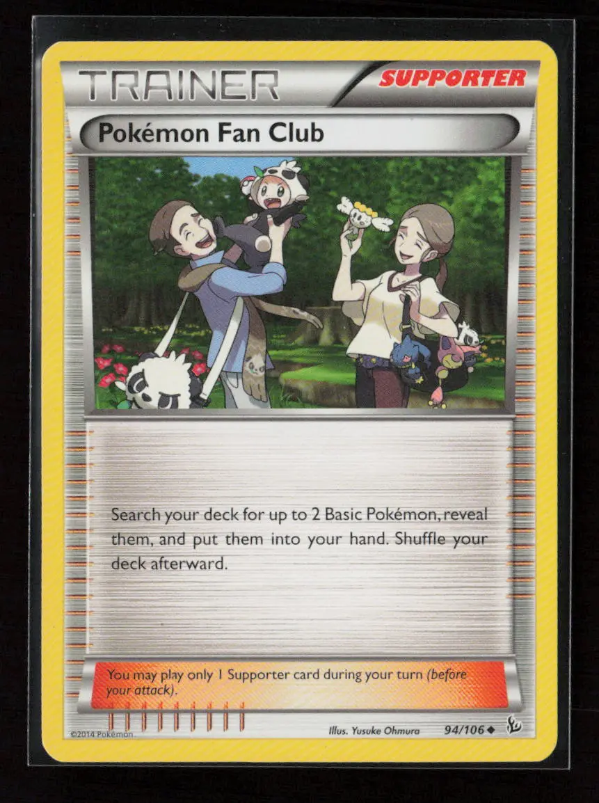 Pokemon Fan Club Uncommon Xy - Flashfire 94/106 Lp 1
