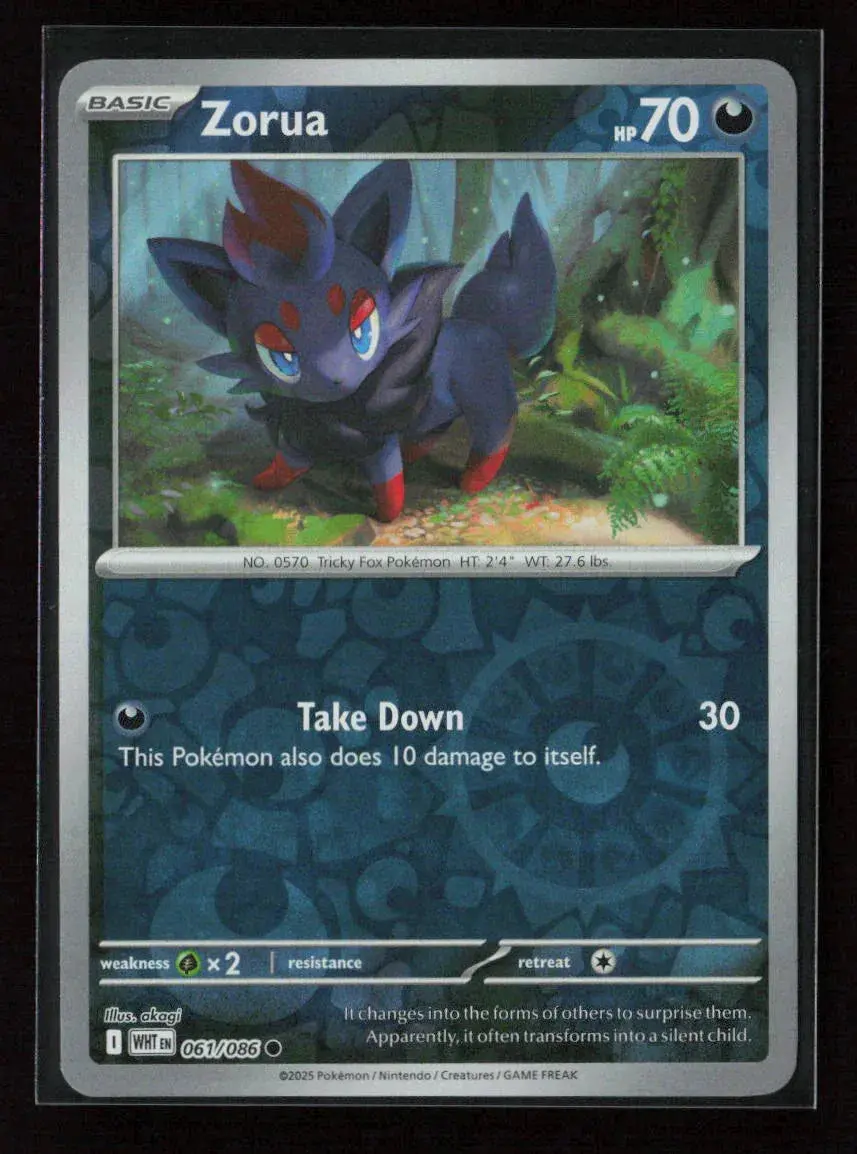 Zorua Common Sv: White Flare 061/086 Nm 1
