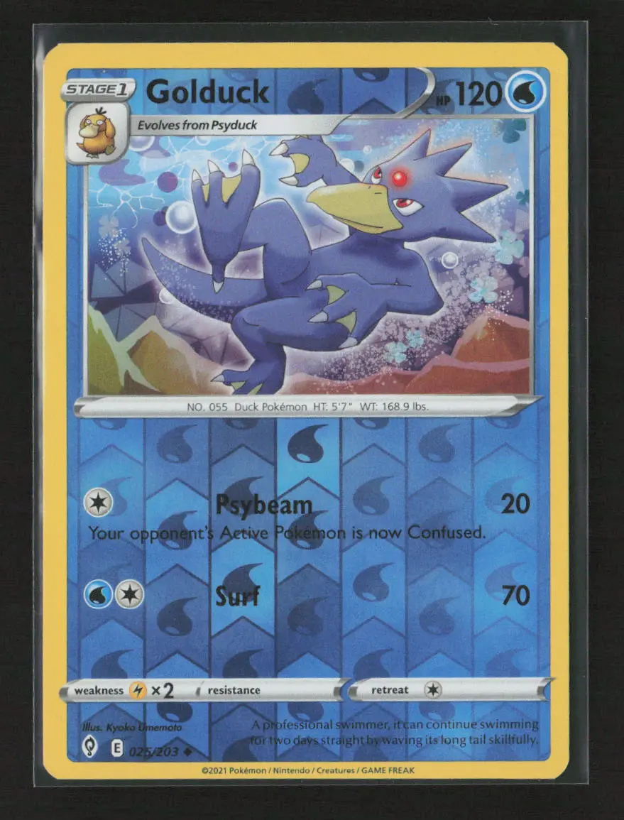 Golduck Uncommon Swsh07: Evolving Skies 025/203 Lp 1
