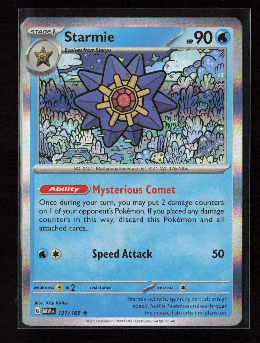 Starmie Rare Sv: Scarlet & Violet 151 121/165 Nm 1