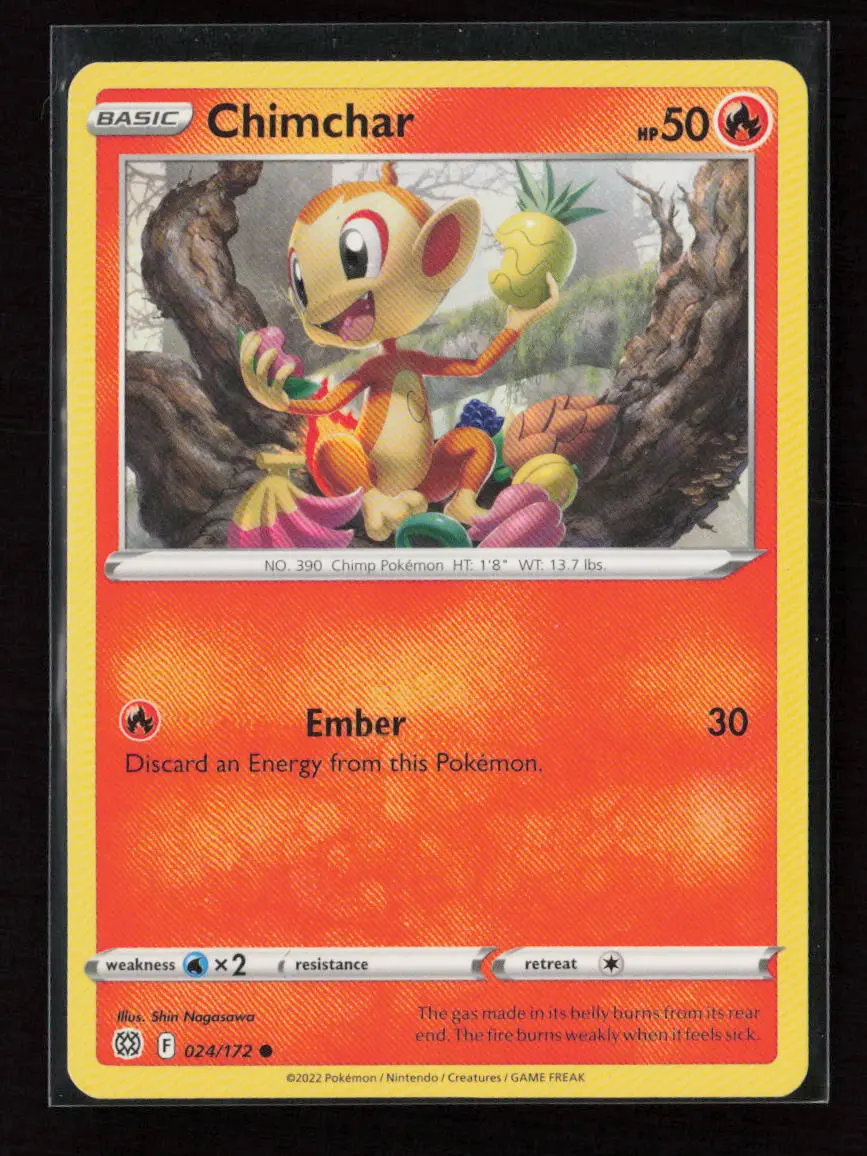 Chimchar Common Swsh09: Brilliant Stars 024/172 Lp 1
