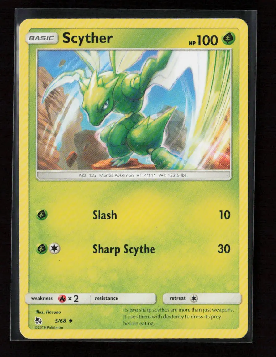 Scyther Uncommon Hidden Fates 5/68 Lp 1