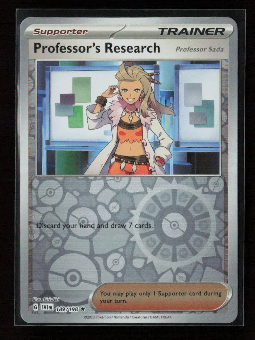 Professor's Research - Rare Sv01: Scarlet & Violet Base Set 189/198 Nm 1