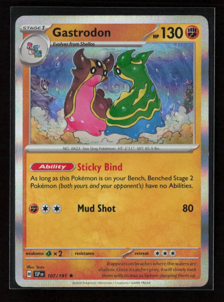Gastrodon Rare Sv08: Surging Sparks 107/191 Nm 1