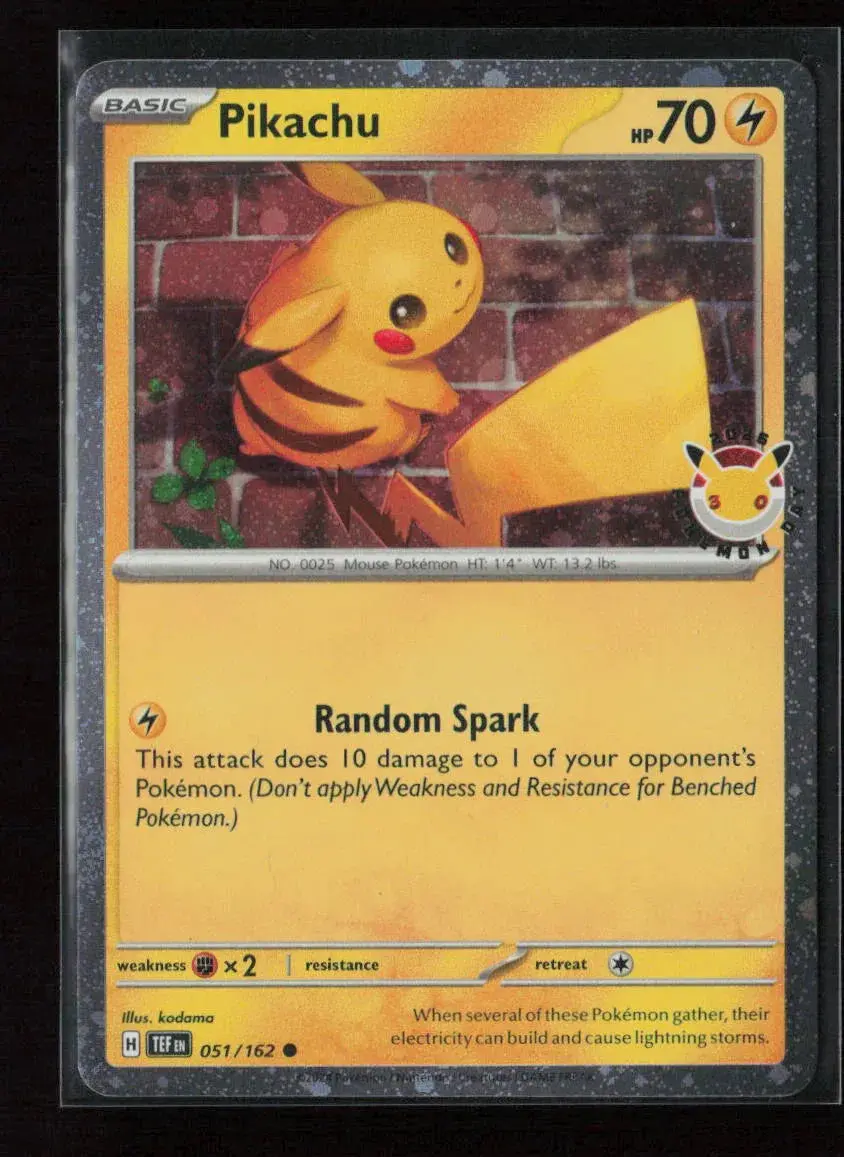 Pikachu (Pokemon Day 2026) Common Miscellaneous Cards & Products 051/162 Nm 1