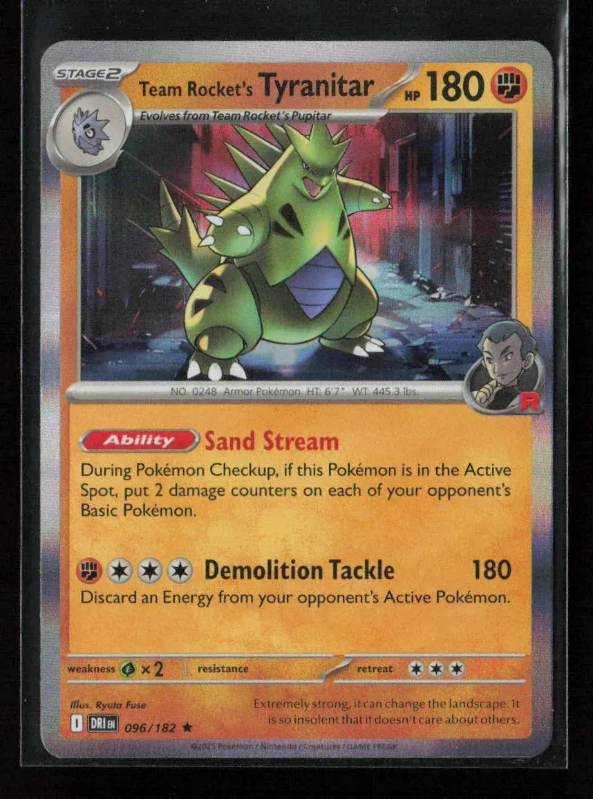 Team Rocket's Tyranitar Rare Sv10: Destined Rivals 096/182 Nm 1