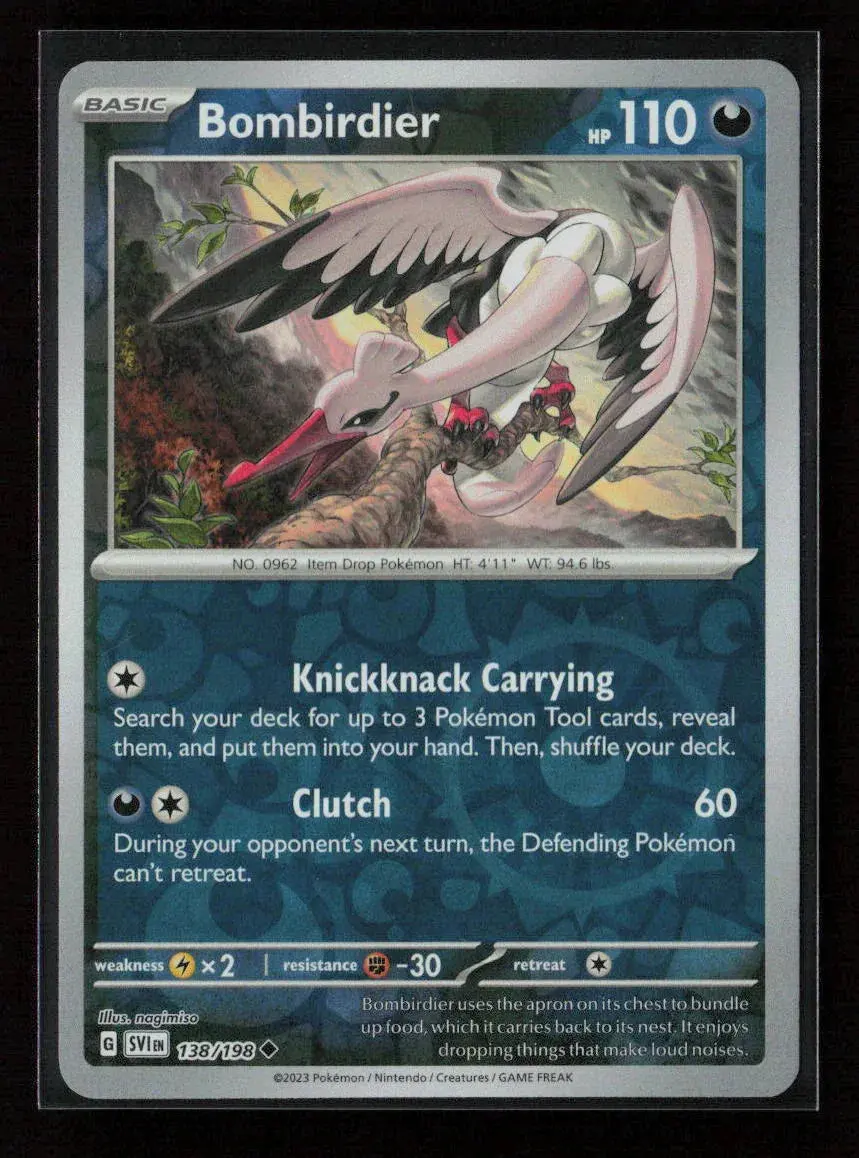 Bombirdier - Uncommon Sv01: Scarlet & Violet Base Set 138/198 Nm 1