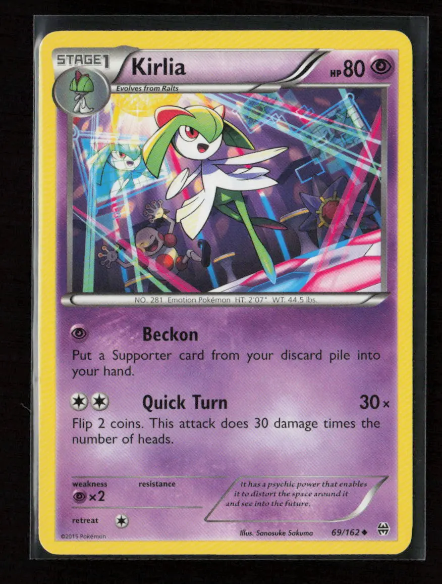 Kirlia Uncommon Xy - Breakthrough 69/162 Lp 1
