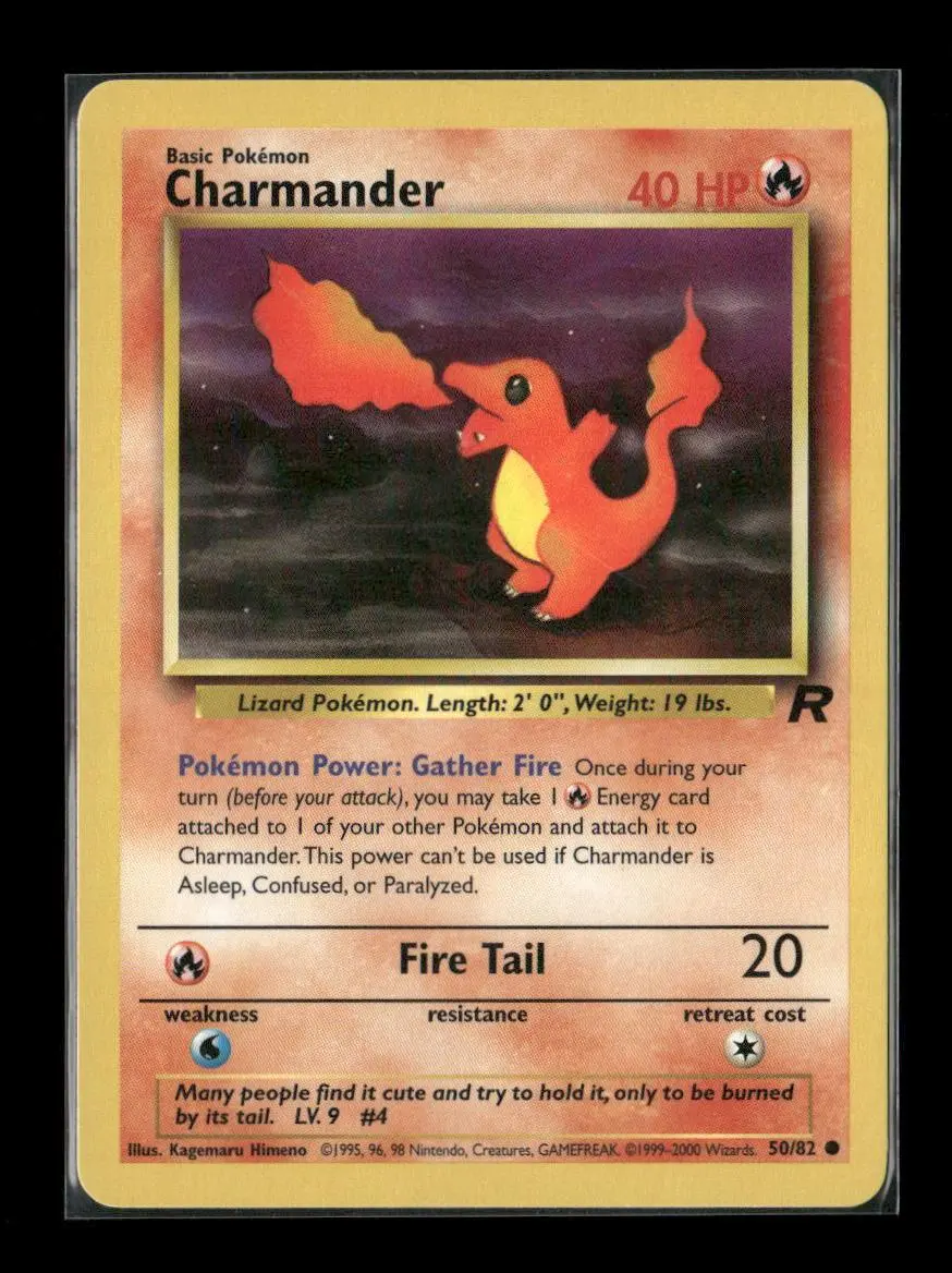 Charmander Common Team Rocket 50/82 Lp 1