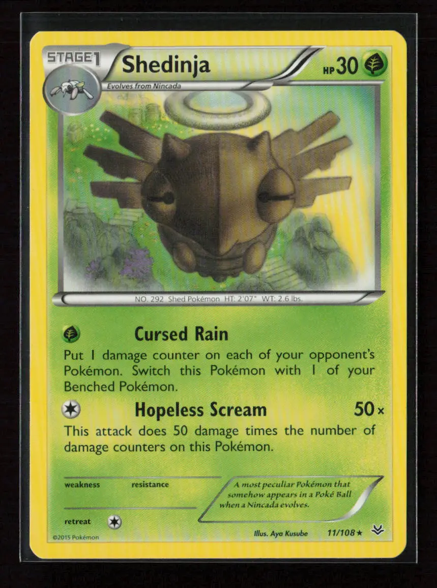 Shedinja Rare Xy - Roaring Skies 11/108 Lp 1