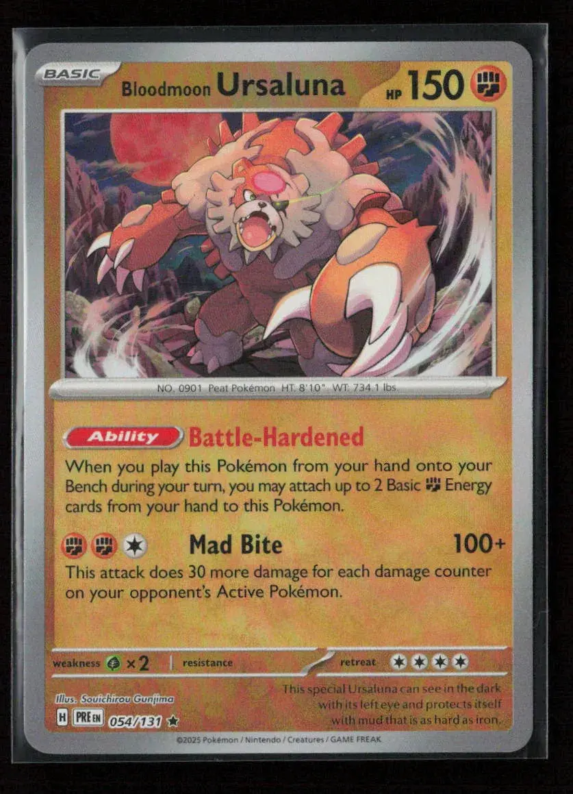 Bloodmoon Ursaluna (Poke Ball Pattern) Rare Sv: Prismatic Evolutions 054/131 Nm 1