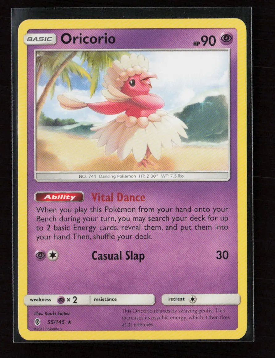 Oricorio (55) Rare Sm - Guardians Rising 55/145 Lp 1