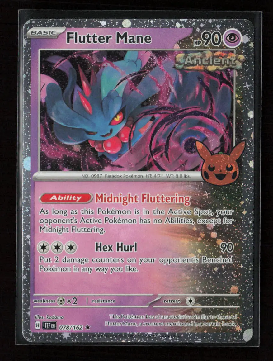Flutter Mane (Cosmos Holo) Holo Rare Trick Or Trade Booster Bundle 2024 078/162 Nm 1