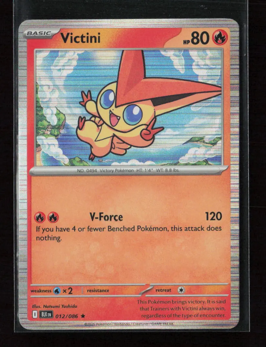 Victini Rare Sv: Black Bolt 012/086 Nm 1