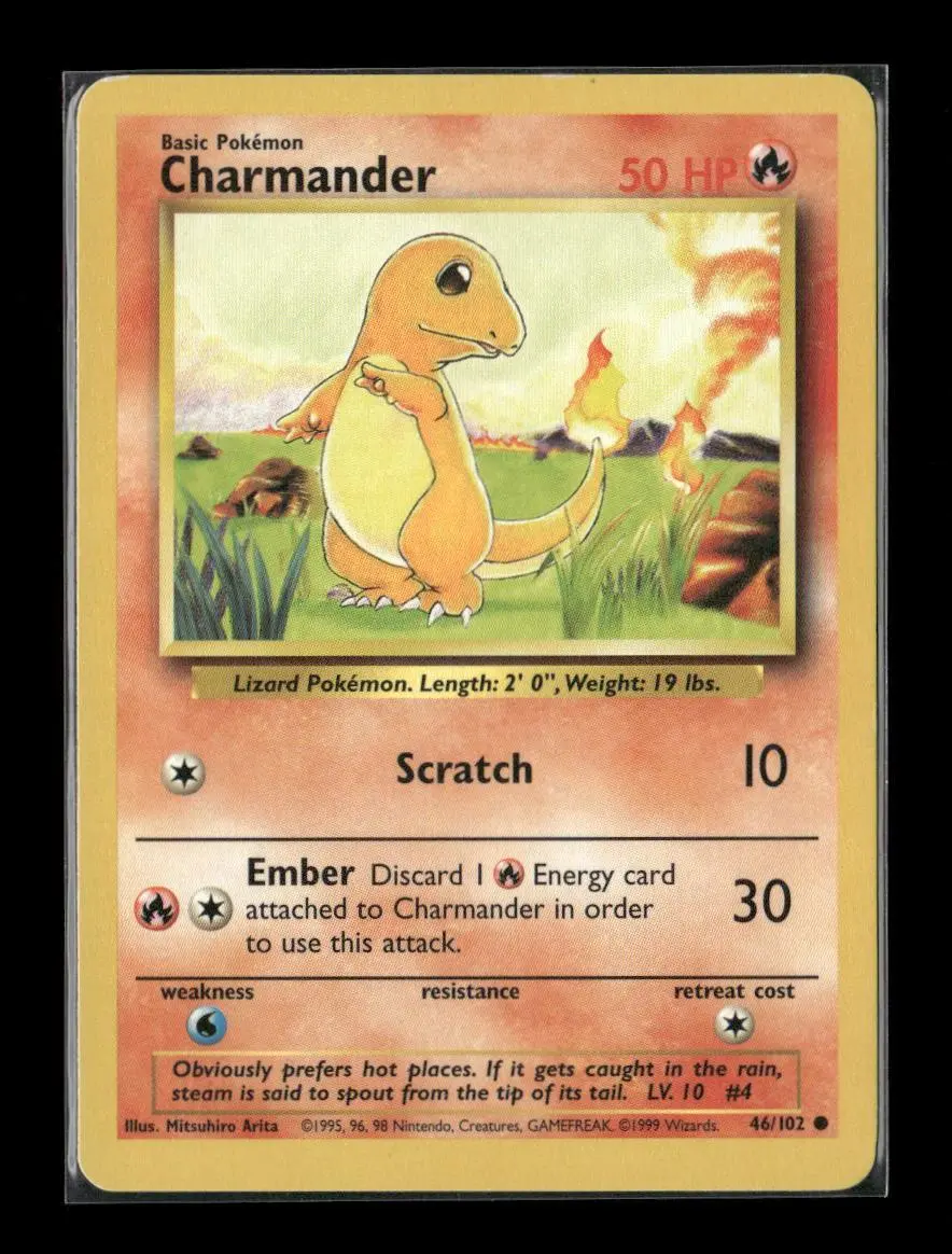 Charmander Common Base Set 046/102 Lp 1